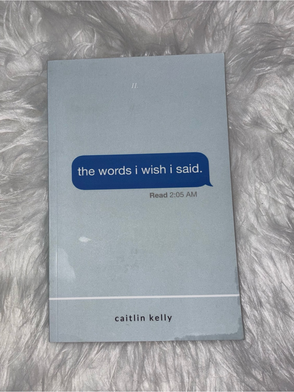Amazon Light Blue Paperback Book "the words i wish i said."